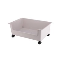 Magideal - Organizador De Almacenamiento De Ropa De Caja De Archivo, Organizador De Caja De Archivo Decorativo De Gran Tamaño, Contenedor De Almacenamiento, Para , Blanco L
