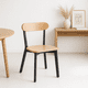 thumbnail image 2 of Silla Fresno de Madera - Negra, 2 of 7