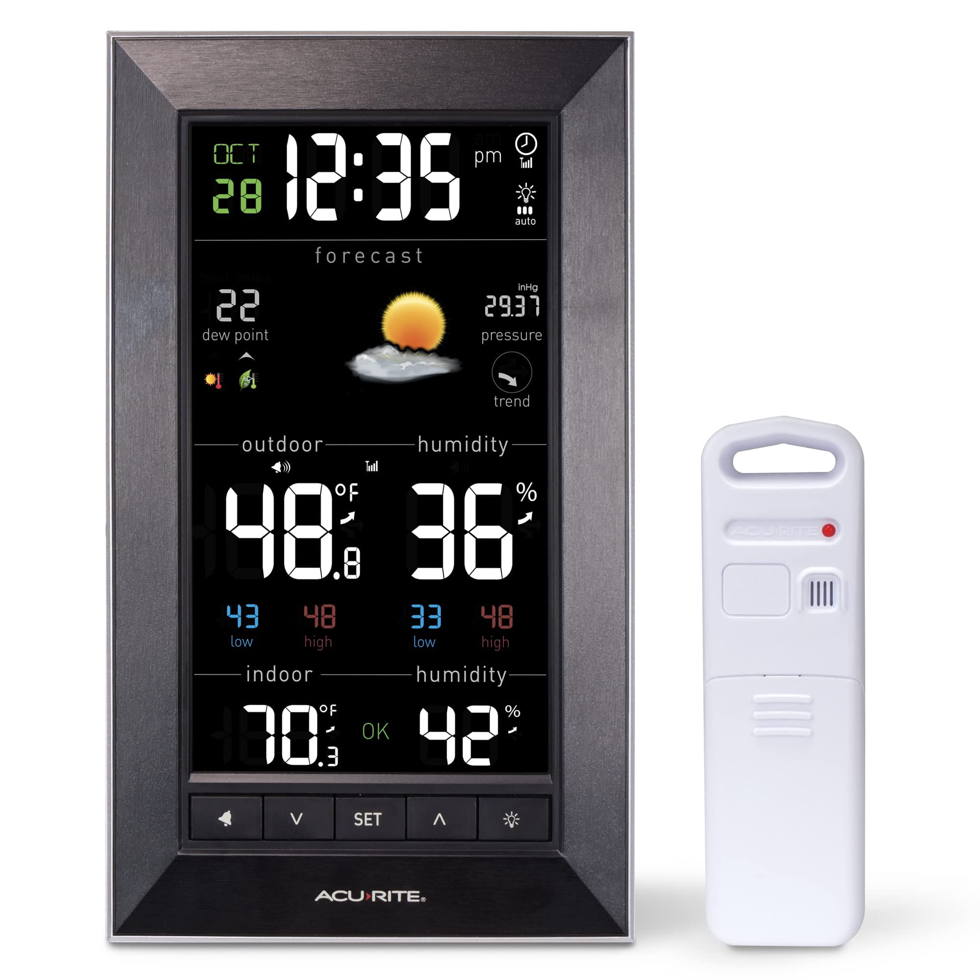 Weather Forecaster Acurite 01121m Digital Para Interiores Y Exteriores
