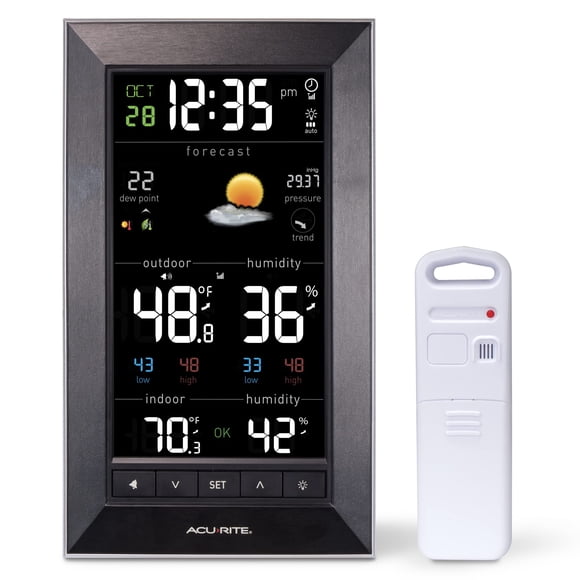Weather Forecaster AcuRite 01121M digital para interiores y exteriores