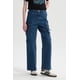 thumbnail image 2 of Jeans Mujer Cargo Calce Recto Azul Oscuro, 2 of 4