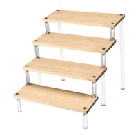 Bothyi - Soporte De Exhibición De Madera, Soporte De Almacenamiento Para Figuras Coleccionables, Modelo De Muñeca, 4 Niveles