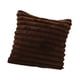 thumbnail image 5 of Funda de almohada de felpa de piel sintética, funda de almohada, funda de cojín para sofá, dormitorio, sala de estar, hotel, regalo de inauguración de Marrón oscuro, 5 of 5