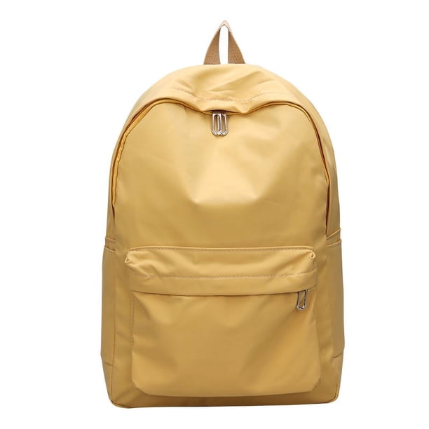 New High Quality Waterproof Nylon Women School Backpack for Teenage Girls Female Travel Bag Student Solid Color Bookbag