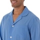 thumbnail image 2 of Conjunto de pijama Fruit of the Loom para hombre, manga larga, popelina, azul, 2 of 4