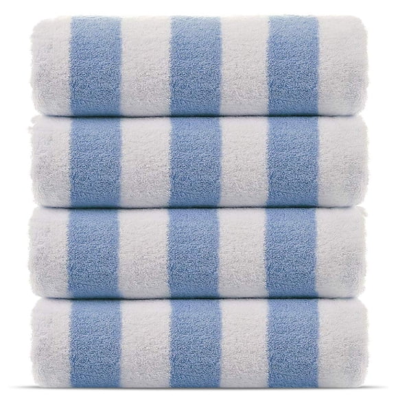 Toallas de piscina y playa Chakir Turkish Linens 100% algodón, paquete de 4