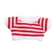 thumbnail image 2 of Figura De Felpa Camiseta A Rayas Accesorios Para Fotos Vestido De Flexibilidad Para Muñecas De 17 Cm Rojo, 2 of 3