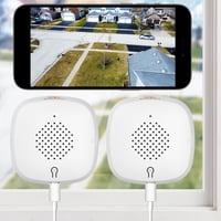 Cámara De Ventana Girafit 3Mp 2K Wifi, Paquete De 2 Con Visión Nocturna En Color