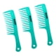 thumbnail image 4 of 3 Unids / set Salón de peluquería Mango antiestático Peine de dientes anchos Azul, 4 of 5