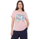 thumbnail image 1 of Polera Mujer Manga Corta Focal Print Rosado Corona, 1 of 5