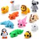 thumbnail image 1 of Juego de 12 bonitos juguetes articulados JOYIN con forma de animales impresos en 3D, 1 of 7