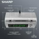 thumbnail image 2 of Despertador Sharp Super Fast USB-C con carga plateada, 2 of 3