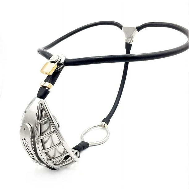 Stainless Steel Male Chastity Belt Anus Ring Cock Cage Penis Ring BDSM Bondage Lockable Anti-cheating Pant Sex Toys for Man