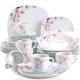 thumbnail image 1 of Juego de Vajilla VEWEET Annie de 30 Piezas con Diseño Floral Rosa, 1 of 8