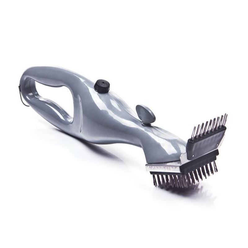 Xusx111 - Cepillo De Parrilla De Acero Inoxidable Cepillo De Parrilla Con Depósito De Agua Para Parrilla Al Aire Libre, Fácilmente Limpia Superficies Y Huecos, Caja Fuerte Para Lavavajillas, Regalos Ú