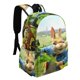 thumbnail image 2 of Pedro Conejo-theme Backpack, Campus style schoolbag Bookbag with Adjustable Shoulder Straps And Large Zip Compartment, Unisex Travel Bags.42x30x15cm, 2 of 6