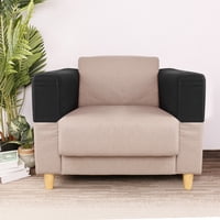 Xusx111 - Cubiertas De Reposabrazos Estirables Cubiertas De Brazos Para Sillas Sofá Sofá Sillones Deslizantes Para Sofá Reclinable 2 Piezas (Negro)