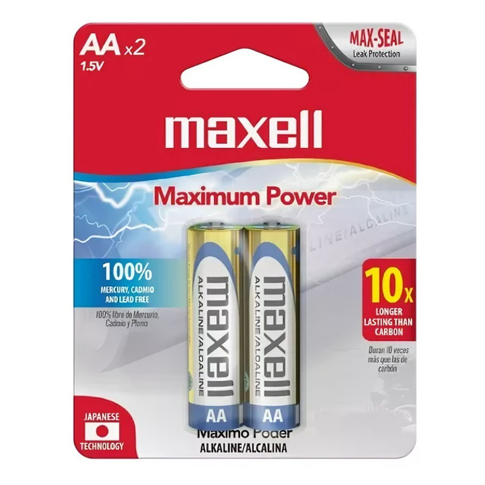 Maxell - Pila Alcalina Max Alcalina Aa X 2