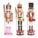 thumbnail image 4 of Estatua De Títeres De Cascanueces Bonitos De 3 Uds. Estatuilla Tradicional Estantería StyleN, 4 of 5