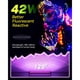 thumbnail image 3 of Pack de 2 barras LED de luz negra de 42 W para fiestas fluorescentes y Halloween, 3 of 3