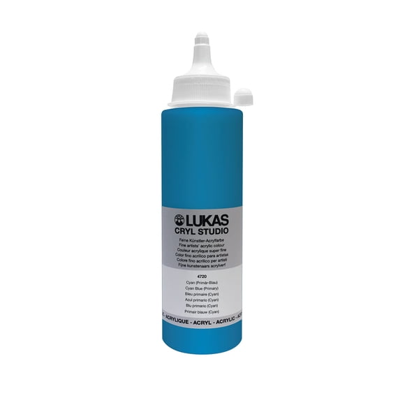 Pintura Acrílica Lukas 250 ml Cian Azul – Artista de Estudio