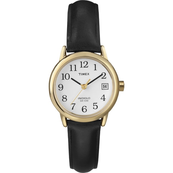 Funda de piel Watch Timex Easy Reader para mujer, 25 mm, tono dorado