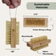 thumbnail image 5 of Paquete de 2 cepillos de uñas de bambú ME MOTHER EARTH de madera natural, 5 of 6