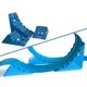 thumbnail image 1 of Paquete de 4 rampas Blu Track Ramps para diseños de bucles y acrobacias, a partir de 4 años, 1 of 7