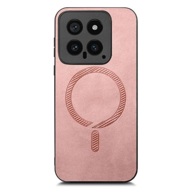 Magnetic Slim Case for Xiaomi 14 5G with Camera Guard & Anti-Scratch Back Pink