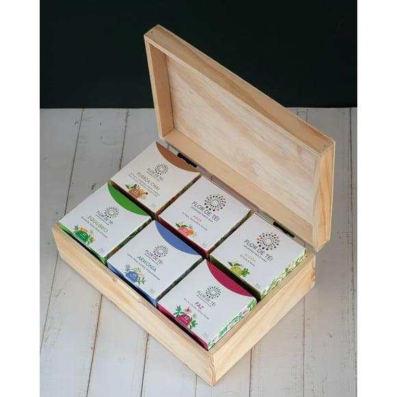 CAJA DE MADERA SELECCIÓN + 6 VARIEDADES