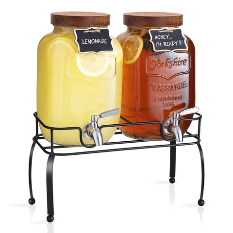 Dispensador De Bebidas Mustry De 3,8 L Con Soporte Y Grifo