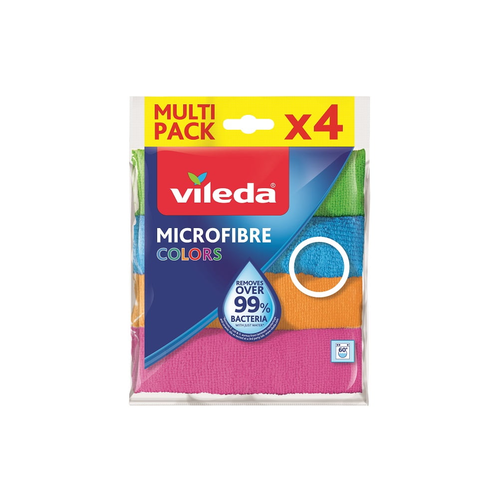 Paño Microfibra Colors Vileda 4 Unidades