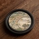 thumbnail image 1 of 1pc Chinese Style Tea Cup Coaster - Creative Printing Design Pad for Heat Insulation & Home Decoration, 1 of 4
