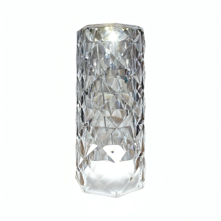 Genérico - Lámpara De Acrílico Rosa Diamante Táctil