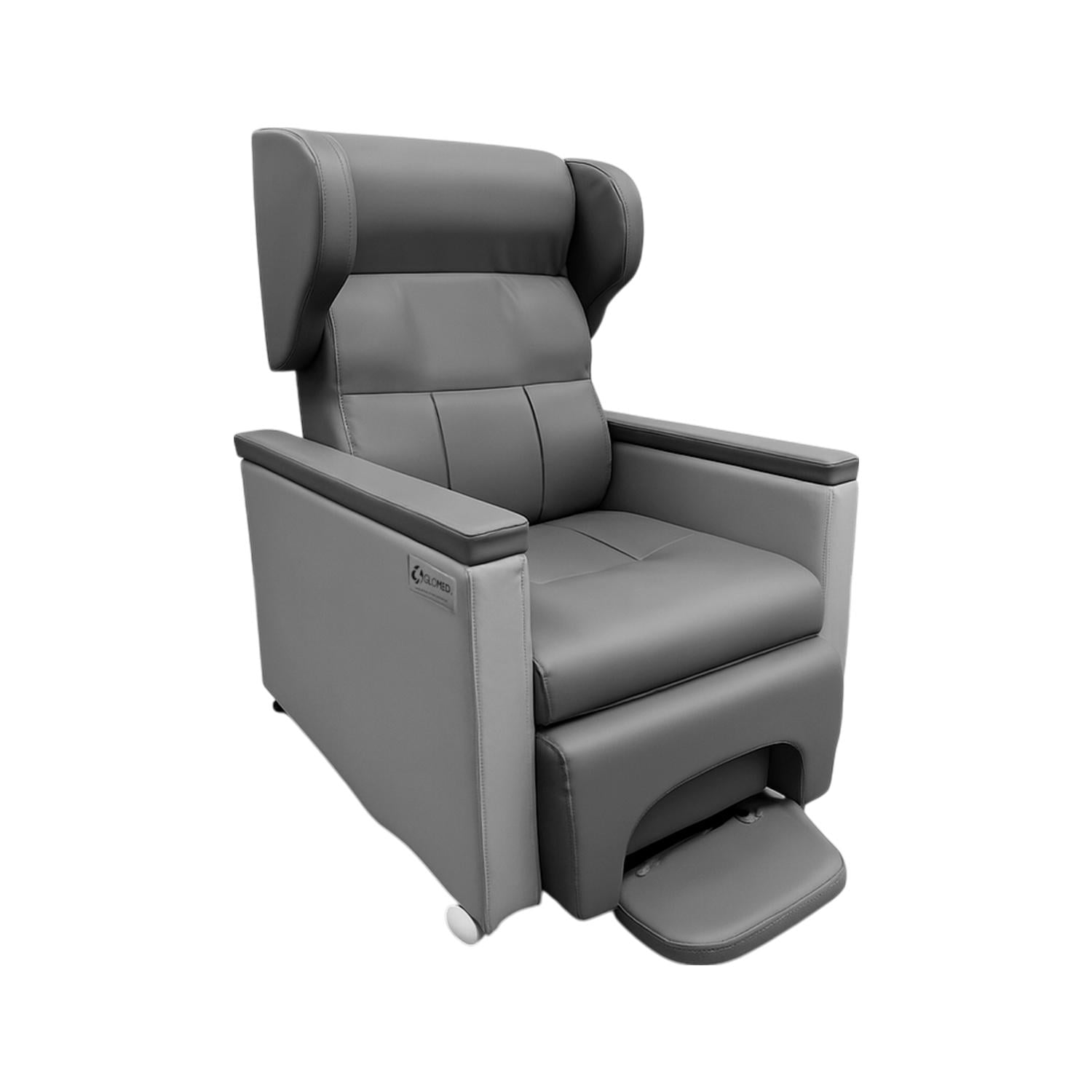 Glomed - Sillón Reclinable Geriátrico Con Ruedas Gris