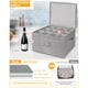 thumbnail image 5 of Caja de almacenamiento para copas de vino punemi, estuche rígido de 2 piezas, 5 of 7