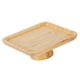 thumbnail image 3 of Soporte De Madera De Bambú Para Tartas, Expositor De Alimentos Con Base Alta Para Cocina, Bodas, Color Amarillo, 20 X 20 X 6 Cm, 3 of 5