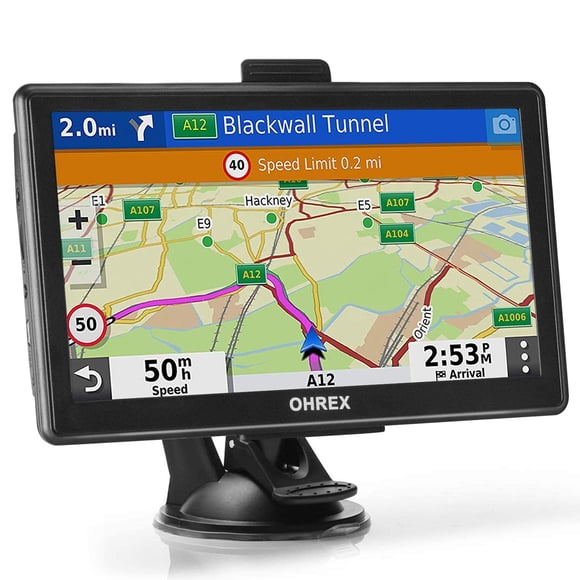 Navegador GPS OHREX N800 para coche/camión de 7 pulgadas con Bluetooth 2026 Maps