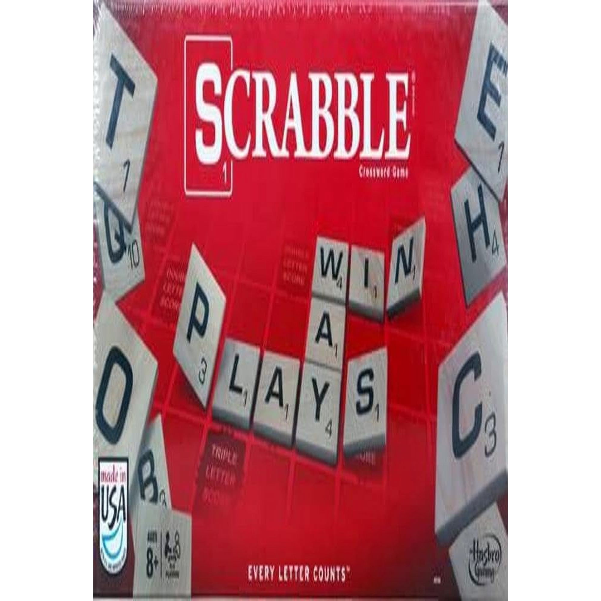 Juego De Mesa Hasbro Gaming Scrabble Con 100 Fichas De Madera