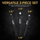 thumbnail image 3 of Set Adaptadores Impacto LEXIVON 3 Piezas CRV Hexagonal, 3 of 3