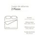 thumbnail image 2 of Sabanas 250 hilos rosewood jamaica 2 plazas color blanco, 2 of 3