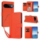 thumbnail image 2 of Funda Cartera Trébol para Google Pixel 11 Pro con Ranuras Tarjetas y Carga Inalámbrica Naranja, 2 of 6