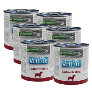 Vet Life Lata Alimento Gastrointestinal Perro, Pack X 6 Latas 300Gr