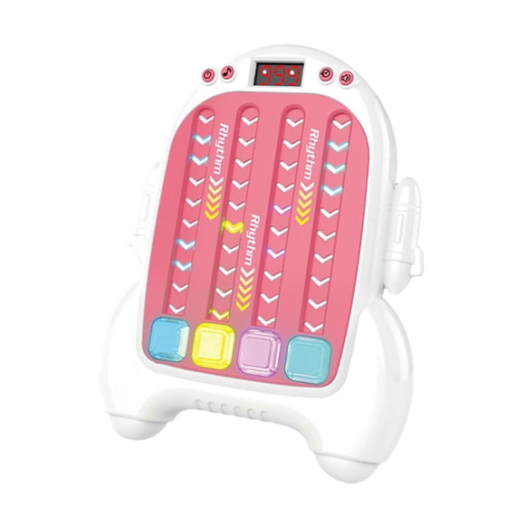 Máquina De Presión De Dedos Quick Push Rhythm Para Entrenamiento De Concentración, De 3 A 7 Años, Color Rosa Y Blanco