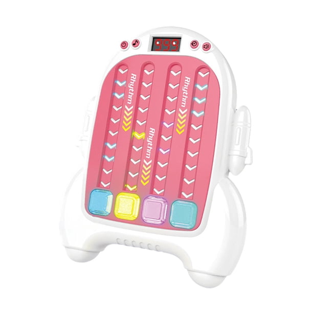 Máquina De Presión De Dedos Quick Push Rhythm Para Entrenamiento De Concentración, De 3 A 7 Años, Color Rosa Y Blanco