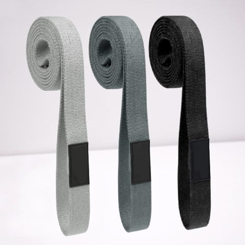 Inaltum Fitness - Set 3 Bandas Tela Loop Largas Ligas Elásticas Fitness 2mtrs