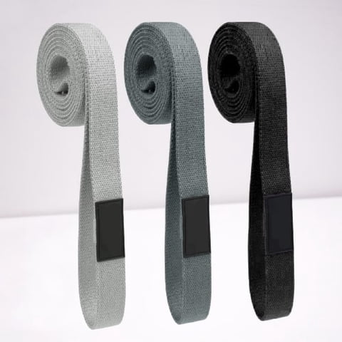 Inaltum Fitness - Set 3 Bandas Tela Loop Largas Ligas Elásticas Fitness 2Mtrs