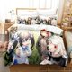 thumbnail image 1 of DanMachi Hestia Bedding Set Duvet Cover Bed Set Quilt Cover Pillowcase Comforter Size Boys Adult Bed Sheets, 1 of 5