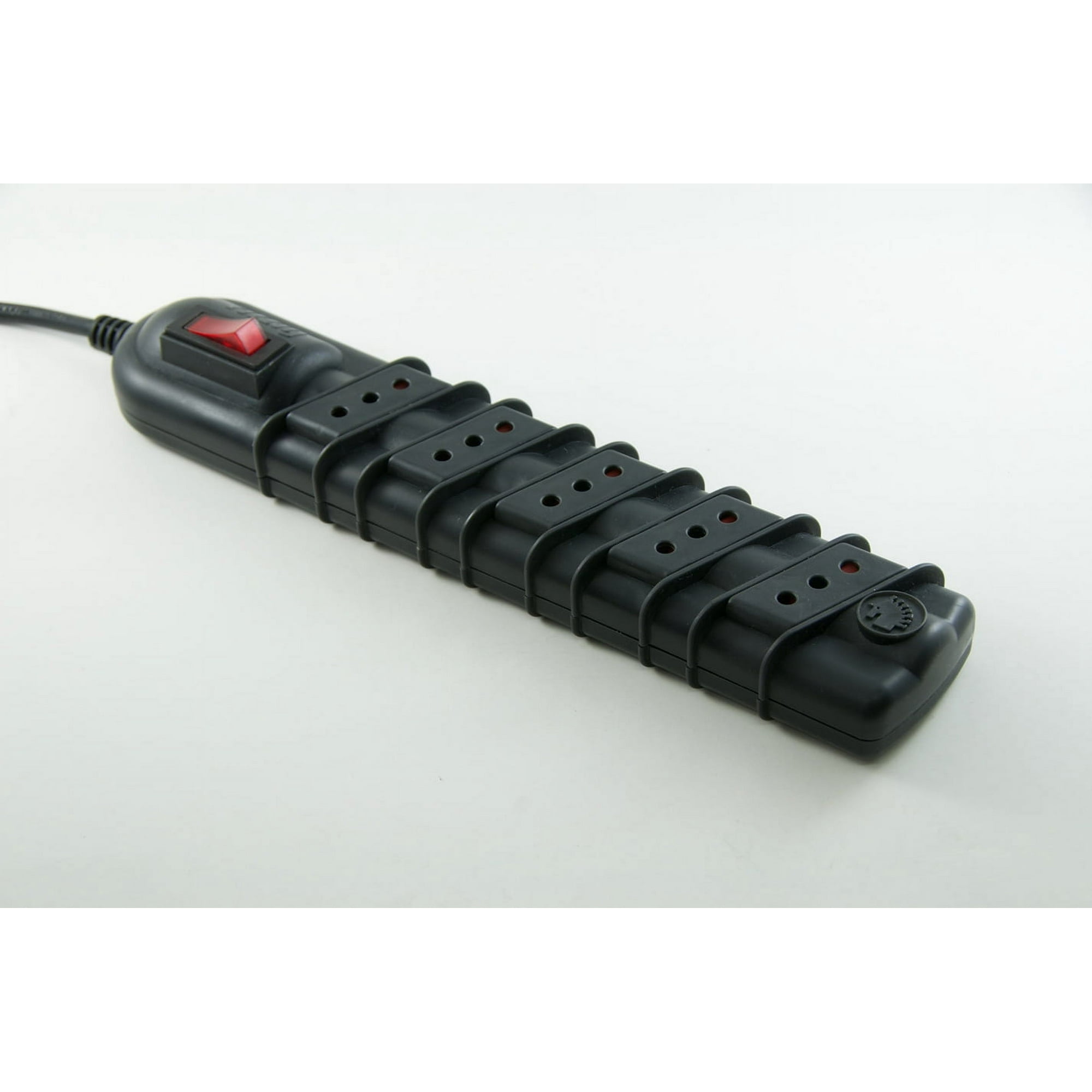 Alargador 5 Pos. 10 Mts. Negro C/Interruptor