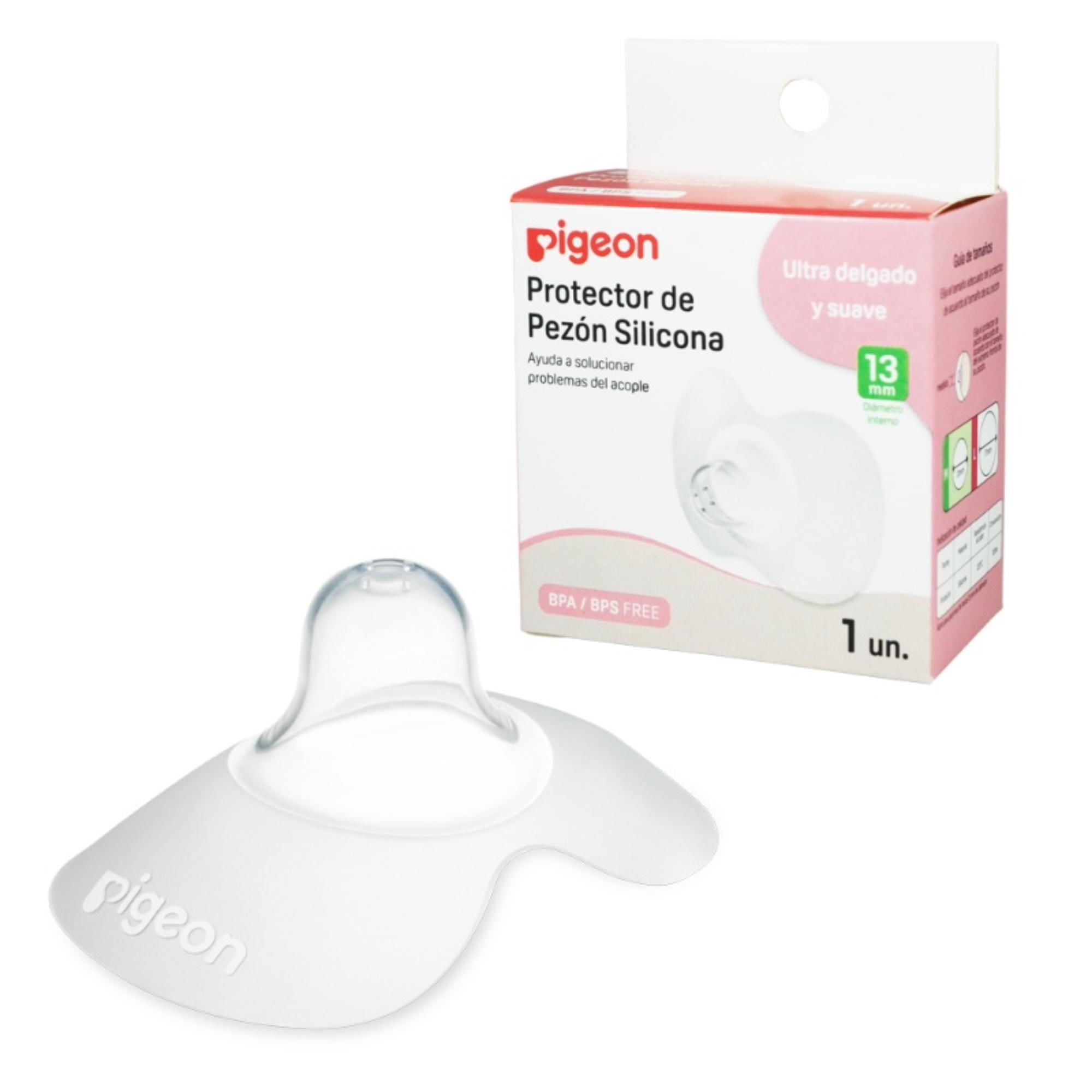 Pigeon - Protector De Pezón Ultra Suave Y Delgado Transparente